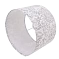 Miniatyrbillede 4 af 8: 2 sæt PVC trommeskærme 11,8 x 11,8 x 7,8 tommer moderne enkel træmønster bordlampe skærm til soveværelse