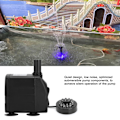 Miniatyrbilde 8 av 8: Fisketank nedsenkbar vannpumpe med fargerikt LED-lys akvarium stille fontenepumpe svart EU-plugg 220V
