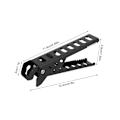 Miniatyrbillede 6 af 8: Skål Gryde Gripper Pan Gripper Varm Fad Pladeholder Grydeholder Løfter Klemme Klemme Sort