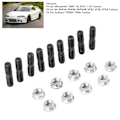 Miniatyrbild 3 av 3: 9 st M10x1,25 Turbo Stud Lock Muttrar Kit Bil Tillbehör Passar för Mitsubishi
