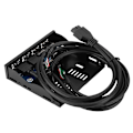Miniatyrbild 1 av 2: 3,5-tums 19PIn T9 Pin Höghastighets USB3.0+USB2.0 4-Port Floppy Drive Frontpanel