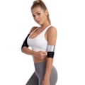 Miniatyrbillede 4 af 6: Sauna arm shaper til vægttab, sort udvendig og blå indvendig, L/XL