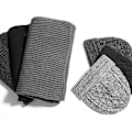 Miniatyrbillede 3 af 5: Strikkede hue og halstørklæde sæt vinter varm tyk hæklet Bobble hue hat