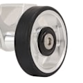 Miniatyrbild 5 av 8: Cykelskärm Easywheel Stänkskärm Rullar Hjul Dubbelhjul för Brompton Hopvikbar Cykel för DahonSilver