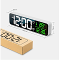 Miniatyrbild 5 av 5: Digital Väckarklocka, LED Musikväckarklocka med Högkontrast Skarp Display för Vardagsrum Kontor, Tidsminnesfunktion för Seniorer, Högljudd för Tunga Sovare