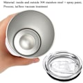 Miniatyrbilde 3 av 6: Termosflaske 600ml vannflaske vakuumisolerte kopp laget av 304 rustfritt stål - termokopp lekkasjesikker reisekopp kaffekopp