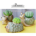 Miniatyrbillede 3 af 5: Blomsterpotter, søde dyreformede tegnefilmsucculente vase