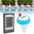 Miniatyrbild 3 av 5: Pooltermometer med flytande design, lättläst skärm för snabba avläsningar, solcellsdriven med hög noggrannhet och brett mätområde