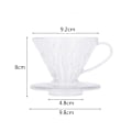 Miniatyrbild 1 av 2: Transparent kaffedripperfilter tesil, återanvändbar häll över serveringsmugg 1-2 koppar