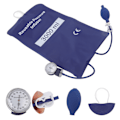 Miniatyrbillede 7 af 8: 3000 ml tryk infusionspose med pumpe og metalmåler til hurtig infusion af væskeblod Blå