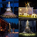 Miniatyrbild 5 av 7: Utomhusbelysning, enkel installation, 3,5 meters längd på ljusslingan ger flexibilitet till din ljusdesign, perfekt för jul och diverse tillfällen
