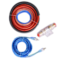 Miniatyrbild 7 av 8: 4 Gauge 2800W Biljud Subwoofer Förstärkare Högtalare Installationskabel Kit Säkring Passar