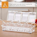 Miniatyrbild 5 av 5: Klar Kryddförvaringsset, Akryl Kryddboxset För Elegant Köksorganisation, Transparent Design För Enkel Identifiering Av Kryddor