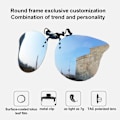 Miniatyrbillede 7 af 8: Polariserede Clip On Rimless Linse Solbriller Udendørs Kørsel