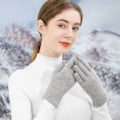 Miniatyrbillede 4 af 5: Strikkede handsker touchscreen, fortykkede vinterhandsker varme