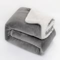 Miniatyrbild 1 av 5: Fluffig Sherpa Fleece Pläd, Supermjuk Mysig Vändbar Filt Extra Varm För Alla Årstider, Förbättrad Hållbarhet Och Lättviktig Mjuk För Soffa, Säng