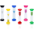 Miniatyrbilde 1 av 5: Timeglass, timeglass sett 30 sekunder 1 minutt 2 minutter 3 minutter