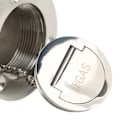 Miniatyrbillede 3 af 8: Båd Fyldstof Ret Vinkel Clamshell 316 Rustfrit Stål Hardware til Båd Nøglefri Dæk Fyldstof 50 Mm 2 Tommer Gas