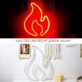 Miniatyrbild 3 av 5: Flammig neon skylt, röd LED-skylt, för sovrumsrestaurangdekoration