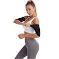 Miniatyrbillede 6 af 6: Sauna arm shaper til vægttab, sort udvendig og blå indvendig, L/XL
