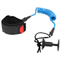 Miniatyrbild 2 av 8: 5,5 mm 4 fot paddelbräda handledsrem elastisk TPU handledsrem surfkoppel stand up paddlekoppel för surfbräda blå
