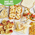 Miniatyrbillede 8 af 8: Sandwichmaskine Toaster Elektrisk Panini Grill med Non-stick Overflade Laver 4 Sandwich i Minutter Nem Rengøring EU Stik 220V