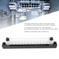 Miniatyrbilde 7 av 8: 12 Terminal Bus Bar 150A BusBar Block med Transparent Deksel for Bil Båt Marine Caravan RV