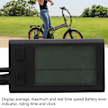 Miniatyrbillede 7 af 8: Elektrisk cykel LCD-display meter cykling speedometer odometer cykel computer panel 24V 36V 48V