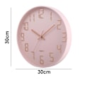 Miniatyrbild 1 av 5: Elegant Design Klocka, Tyst Icke-Tickande Väggklocka, 30 cm Quartz Svepande Urverk, Modern Inredning För Vardagsrum, Sovrum, Arbetsrum, Restauranger
