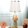 Miniatyrbillede 8 af 8: 3 stk. E14 lampeskærm tøndeform bordlampe skærm Meson installation stof soveværelse loftlampe skærm