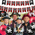 Miniatyrbild 4 av 5: Pirattema Färgsortiment, Ballonger för många olika pirattemafester, Piratfestartiklar, Festdekorationer för födelsedagsfiranden