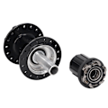 Miniatyrbillede 3 af 8: 2 stk. Cykelnav Black Aluminium Alloy 32 Huller Foran Bagpå Cykelskive Nav 4 Lejer til Bjergcykling