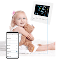 Miniatyrbillede 6 af 8: Smart Termostat Wifi Stor Farve Lcd Termostat med APP-styring til Hjemmekontor Supermarked AC 90V til 240V Hvid WIFI
