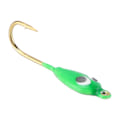 Miniatyrbillede 5 af 8: 10 stk. Isfiskejigger med modhager Vinter Jigging Lokker Mini Krog Tilbehør Grøn Haletudse Form