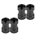Miniatyrbilde 6 av 8: 4 stk 12mm RC Hex hjulnav metall adapter for D90 AX10 CC01 SCX10 F350 Crawler (20mm svart)