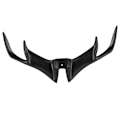 Miniatyrbillede 8 af 8: Front Fairing Aerodynamisk Vingelet Carbon Fiber Style Vinge Dæksel Passer til Yamaha R15 V3 2017-2020