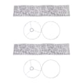 Miniatyrbillede 2 af 8: 2 sæt PVC trommeskærme 11,8 x 11,8 x 7,8 tommer moderne enkel træmønster bordlampe skærm til soveværelse
