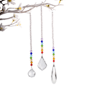 Miniatyrbilde 5 av 5: Regnbue krystallprisme ball chakra farger strand design