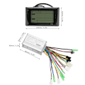 Miniatyrbild 6 av 8: 36V 48V Borstlös Motorkontroller S900 LCD-display 130X Tumgasreglage 8C Effektassistanssensor Kit för Elcykel