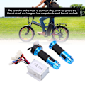 Miniatyrbillede 8 af 8: 24V 250W Elektrisk Cykel Controller Kit Blå Krystal Twist Throttle Accelerator