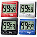 Miniatyrbild 2 av 8: Magnetiska digitala timers för läxor, högljudd tyst omkopplare stor LCD-skärm digital timer, infällbart stöd för flera installationssätt
