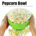 Pikkukuva 7 / 8: Suuri mikroaaltouunin popcorn-poppari kannellisella kahvalla BPA-vapaa taitettava 40℃ - +230℃ DIY elintarvikelaatuinen silikoninen popcorn-kulho (vihreä)