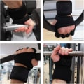 Miniatyrbilde 6 av 6: Fingerløse treningshansker med håndleddsstøtte for kvinner og menn - Håndgrep for Crossfit, Gymnastikk, Calisthenics, Vektløfting - Utstyr for benk