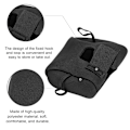 Miniatyrbillede 8 af 8: Polyester Baitcasting Reel Cover Beskyttende Etui Anti-kollision Fiskehjul Opbevaringspose (Sort)