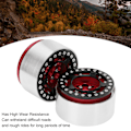 Miniatyrbilde 8 av 8: 2 stk 1,9 tommers Beadlock-hjul i aluminiumlegering CNC-bearbeiding Universal RC-hjul for Crawler Red