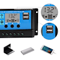 Miniatyrbillede 1 af 8: 60A 12V 24V Auto Solar Charge Controller PWM Controller(60A)