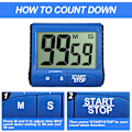 Miniatyrbild 6 av 8: Magnetiska digitala timers för läxor, högljudd tyst omkopplare stor LCD-skärm digital timer, infällbart stöd för flera installationssätt