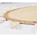 Pikkukuva 5 / 7: Riippuva seinäkoriste macrame-reunuksella, seinälle kiinnitettävä seinävaate