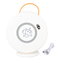 Miniatyrbillede 2 af 8: Automatisk roterende boblemaskine USB genopladelig automatisk bobleblæser til børn småbørn indendørs udendørs fødselsdagsfester legetøj hvid