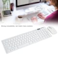 Miniatyrbild 7 av 8: Trådlöst mus- och tangentbordset 10 m fjärranslutning Smart Sleep Fingerboard och muskombination för IOS/Windows/Android Vit